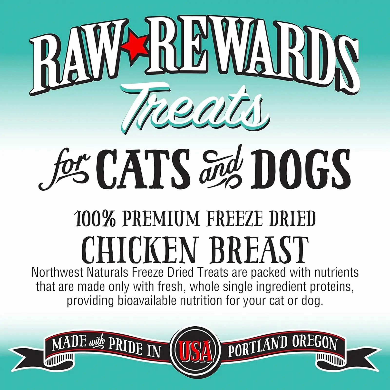 Northwest Naturals Raw Rewards Freeze Dried Treats for Dogs and Cats - Chicken Breast 85g