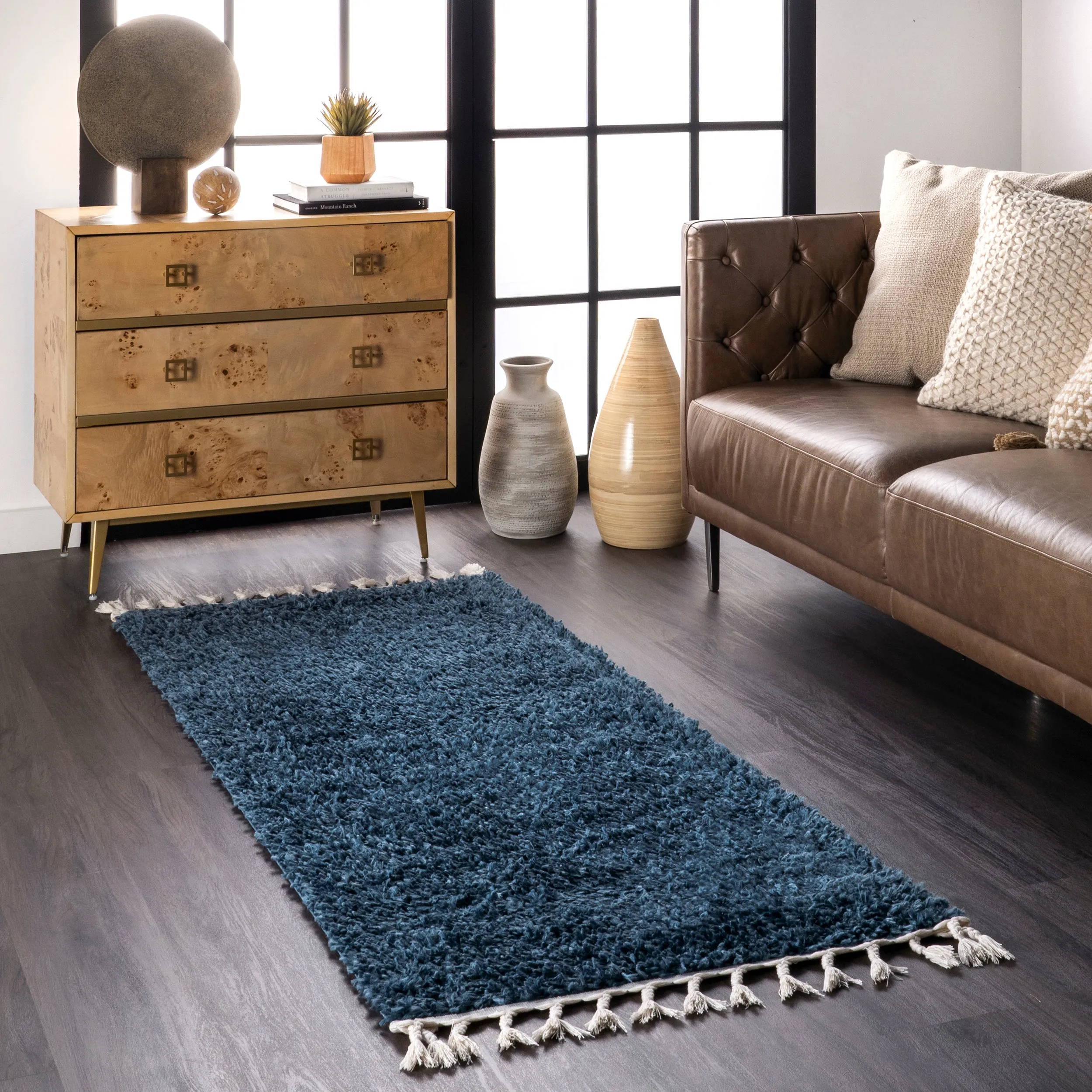 nuLOOM Neva Cozy Plush Shag With Tassels Area Rug ecco Shoes