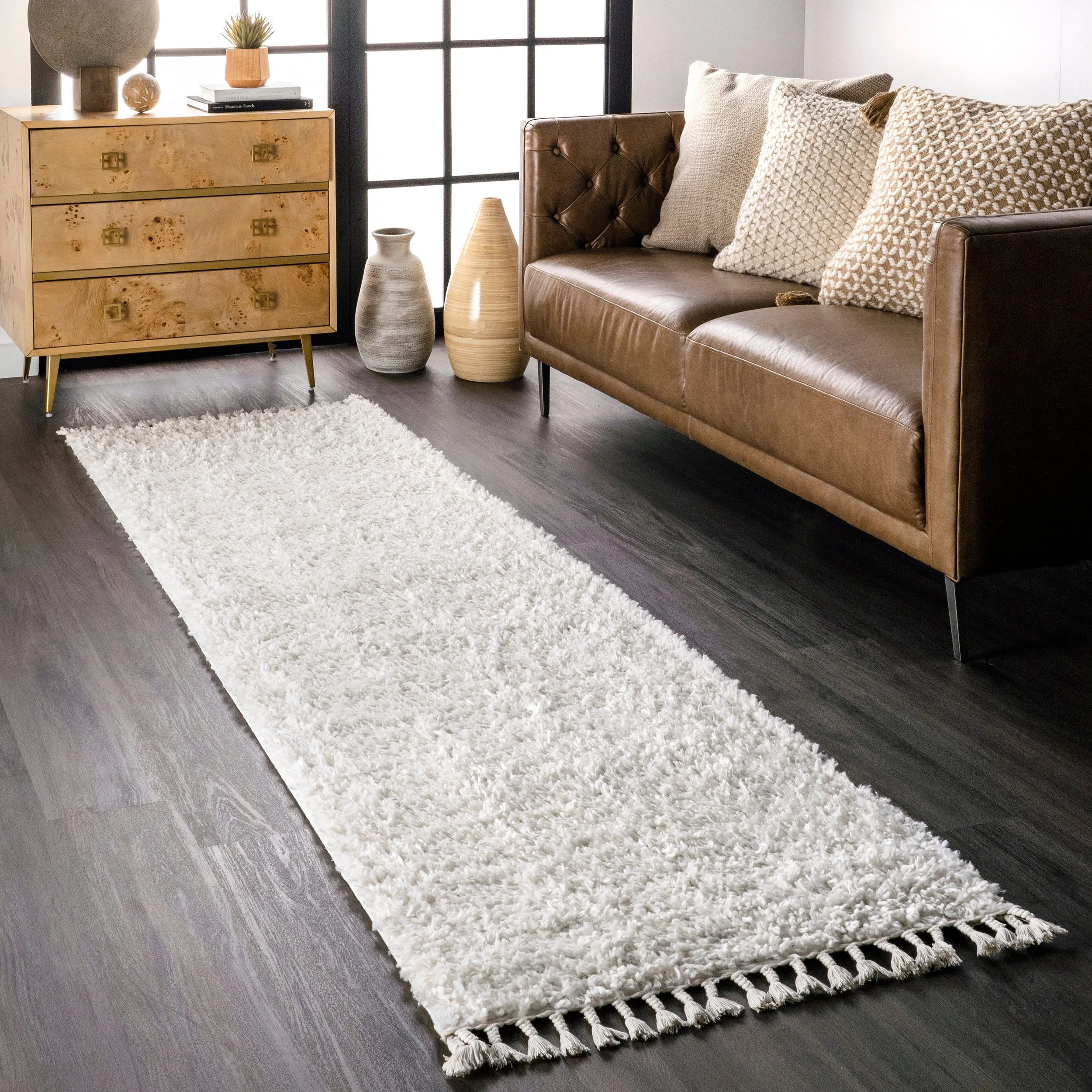 nuLOOM Neva Cozy Plush Shag With Tassels Area Rug ecco Shoes