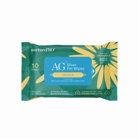 Nurture PRO AG  Silver Pet Wipes Coconut (10 sheets)