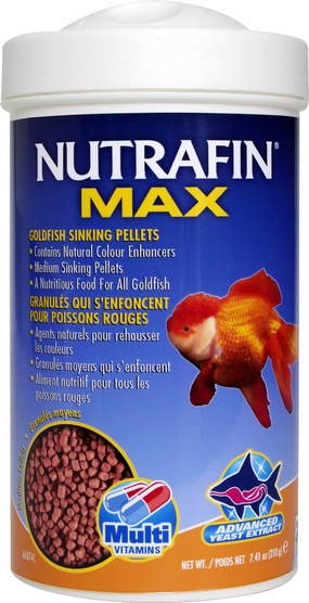 Nutrafin Max - Medium Goldfish Sinking Pellets (210g)