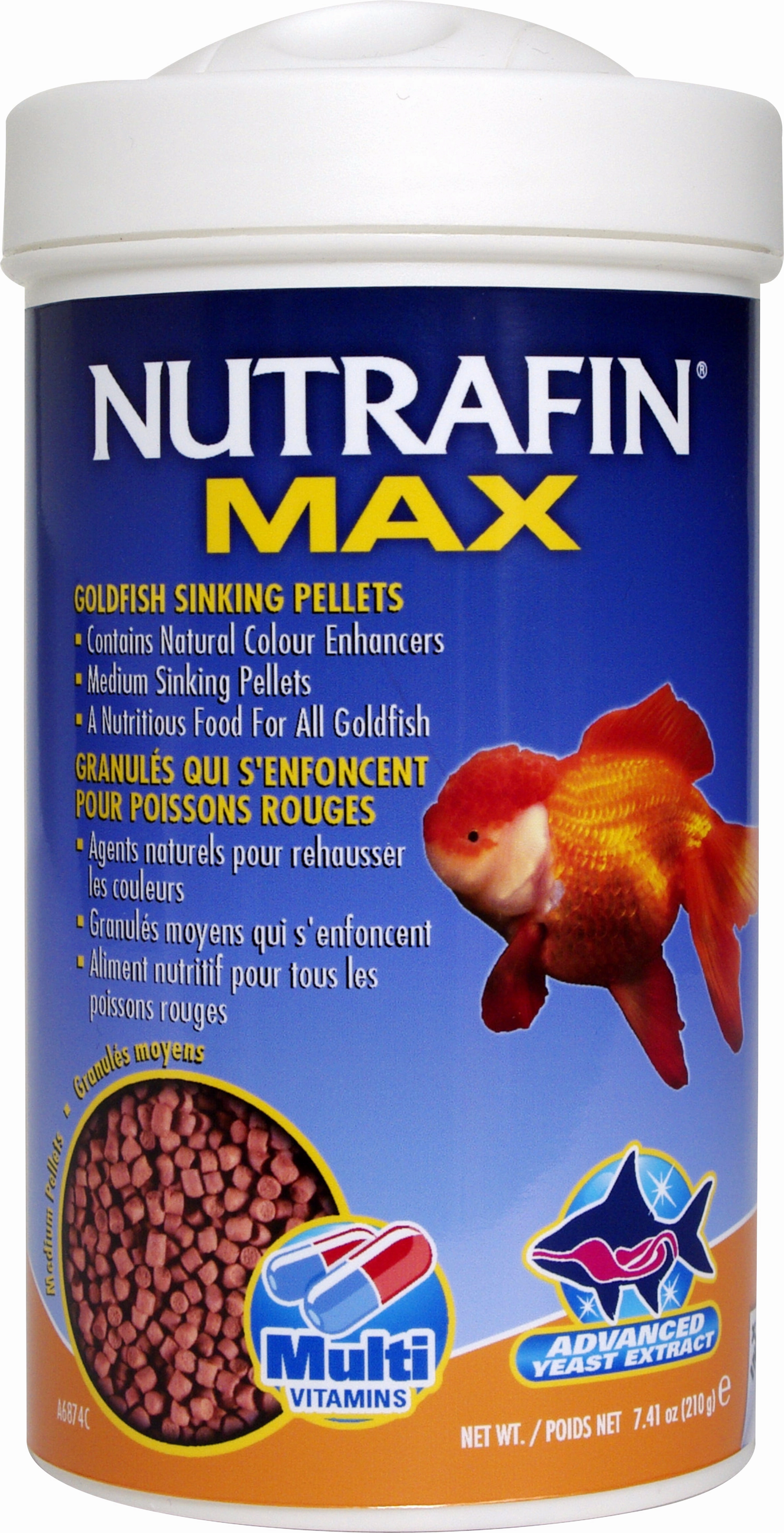 Nutrafin Max - Medium Goldfish Sinking Pellets (210g)