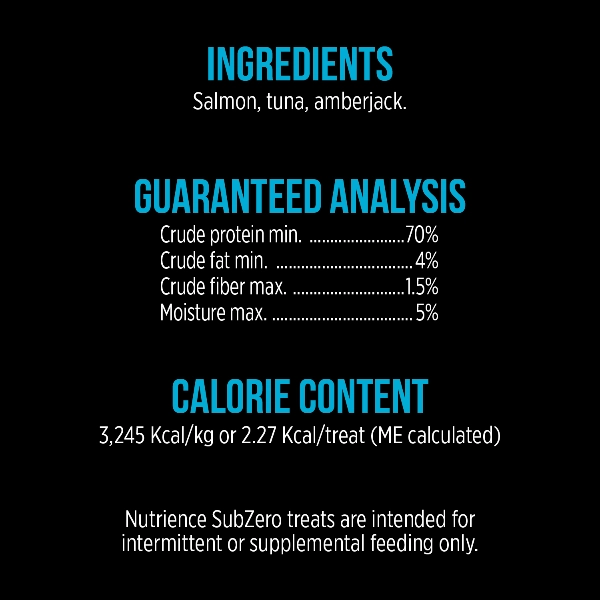 Nutrience SubZero Freeze-Dried Salmon, Tuna & Amberjack Dog Treats
