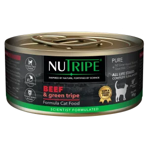 Nutripe Cat Gum & Grain Free Pure Beef & Green Tripe 95g