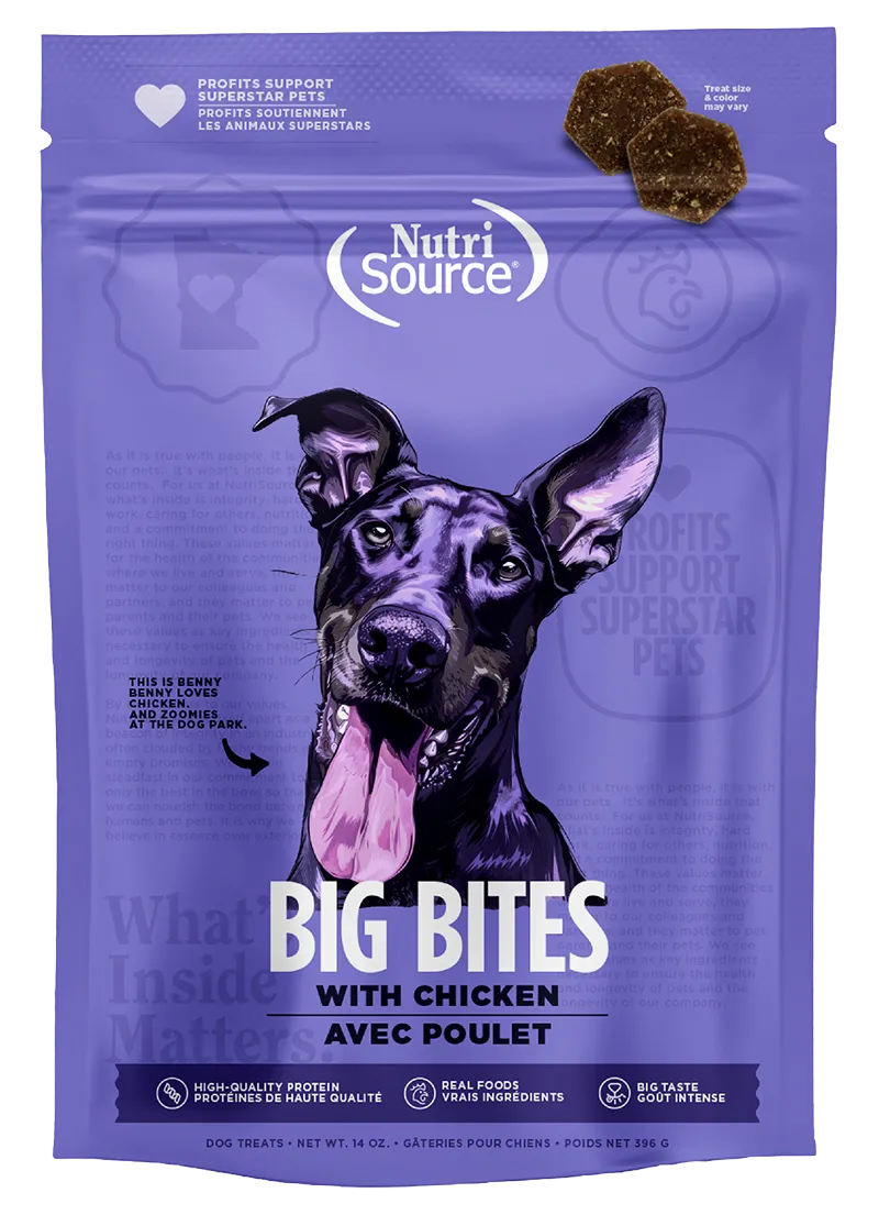 NutriSource Big Bites Chicken Dog Treats