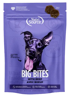 NutriSource Big Bites Grain Free Beef Dog Treats