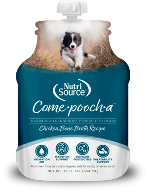 NutriSource Come-Pooch-a Chicken Bone Broth for Dogs