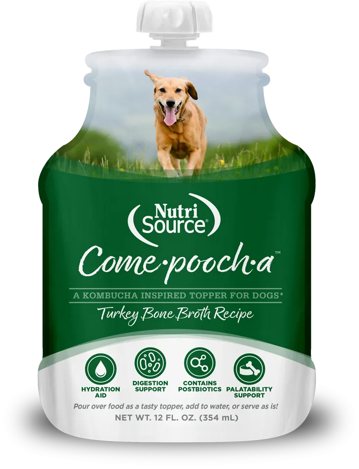 NutriSource Come-Pooch-a Turkey Bone Broth for Dogs