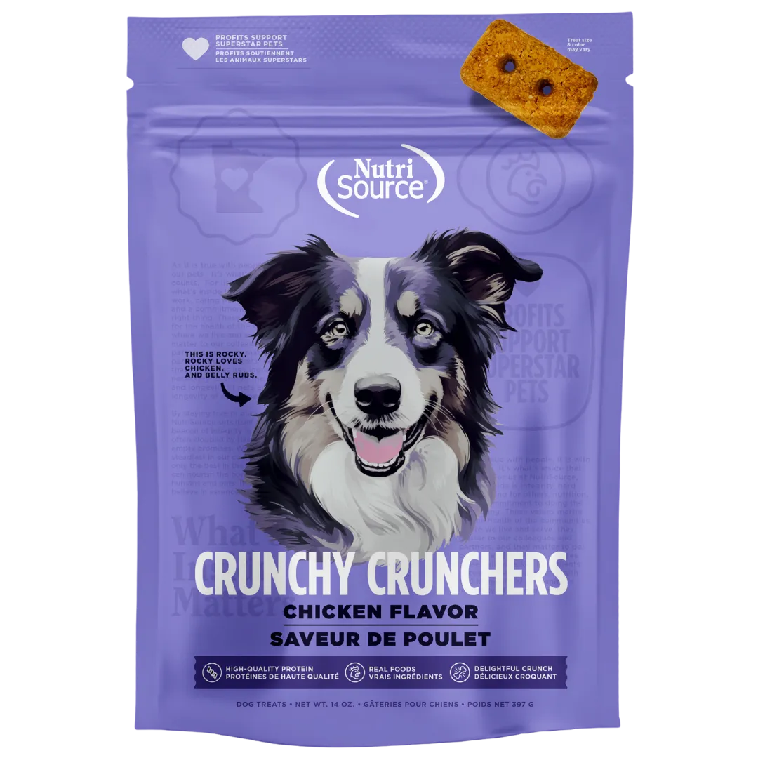 NutriSource Crunchy Crunchers Grain Free Chicken Dog Treats