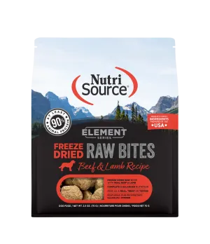 NutriSource Element Series Beef and Lamb Recipe Freeze-Dried Raw Dog Food