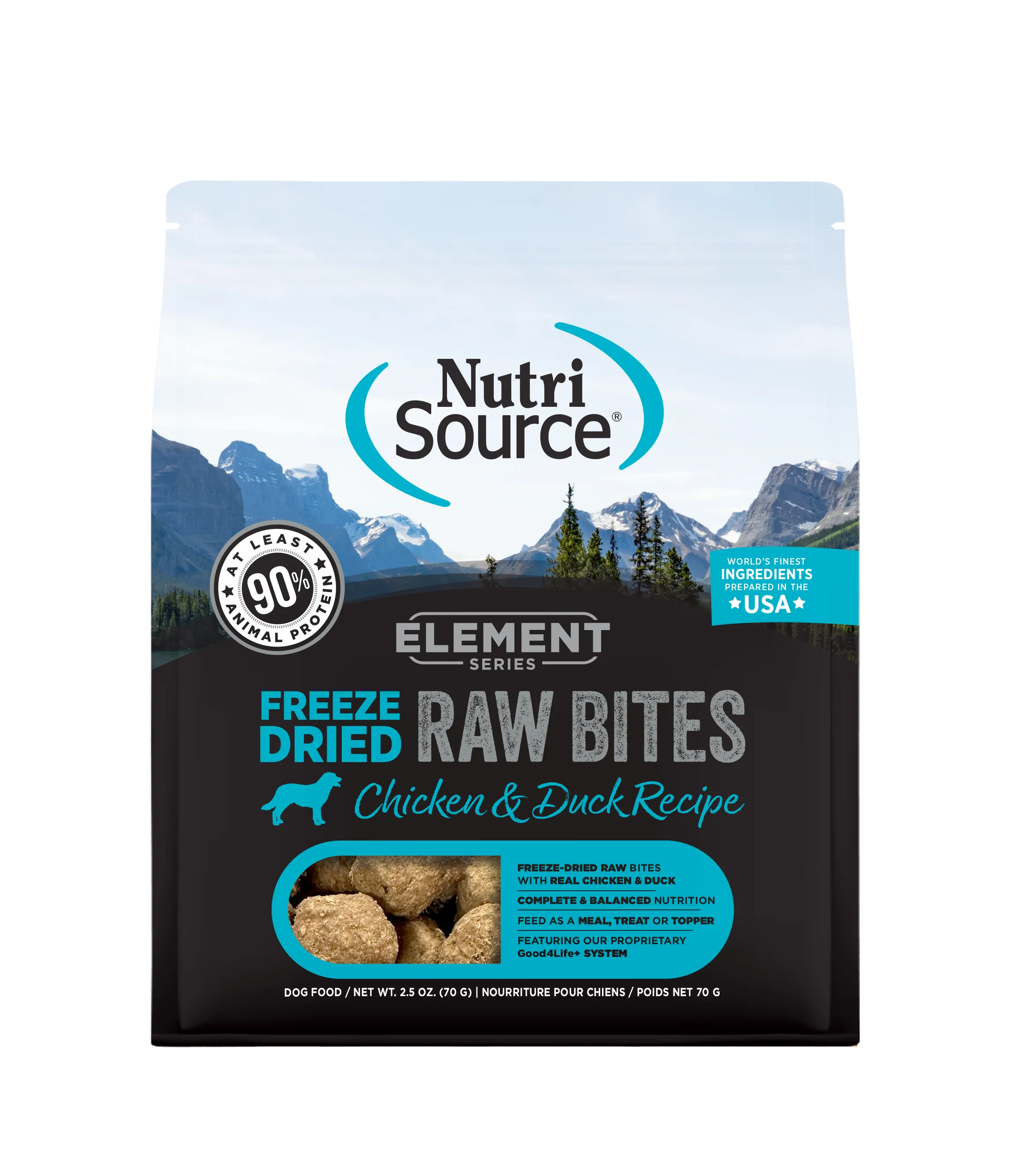 NutriSource Element Series Chicken and Duck Recipe Freeze-Dried Raw Dog Food