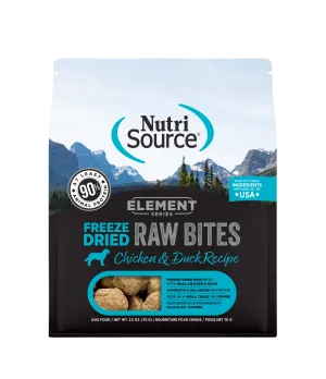 NutriSource Element Series Chicken and Duck Recipe Freeze-Dried Raw Dog Food