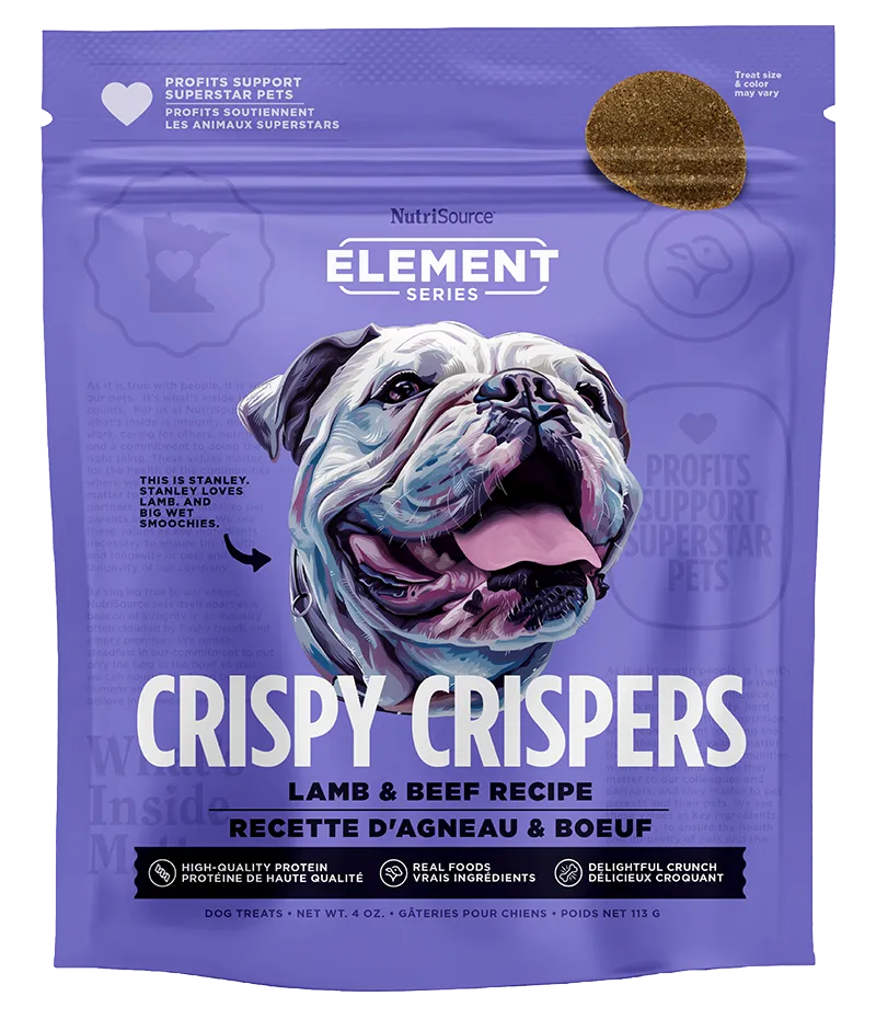 NutriSource Element Series Crispy Crispers Lamb & Beef Dog Treats