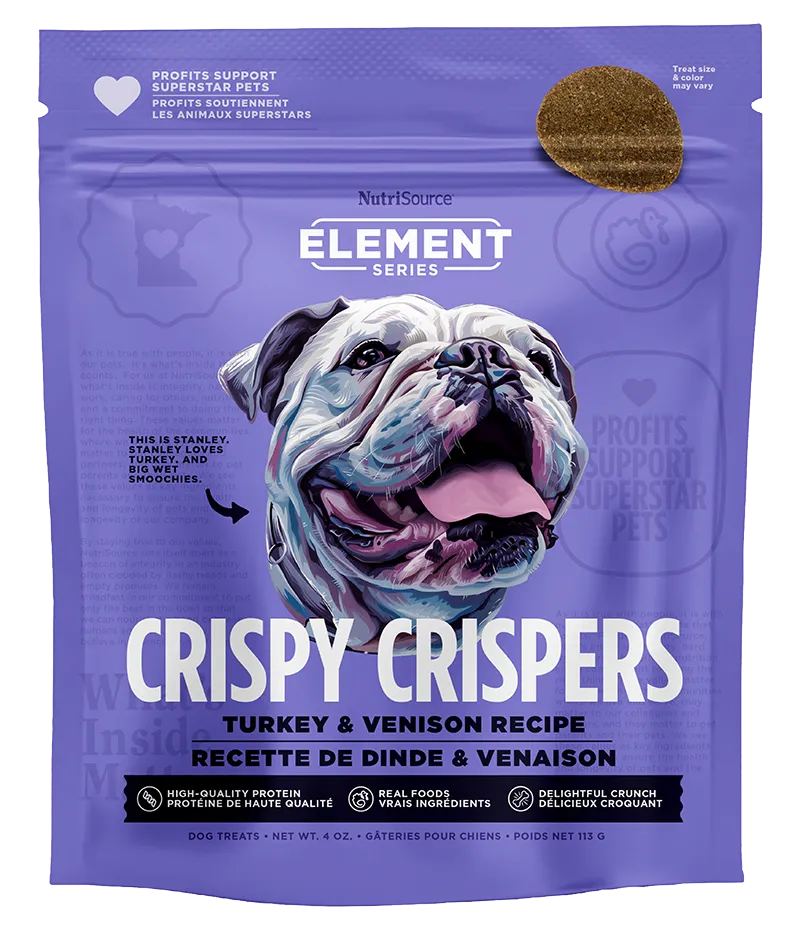 NutriSource Element Series Crispy Crispers Turkey & Venison Dog Treats