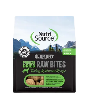 NutriSource Element Series Turkey and Venison Recipe Freeze-Dried Raw Dog Food