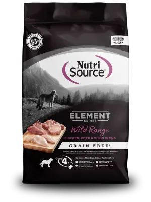NutriSource Element Series Wild Range Grain Free Recipe Dry Dog Food