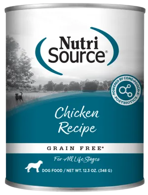 NutriSource Grain Free Chicken Canned Dog Food