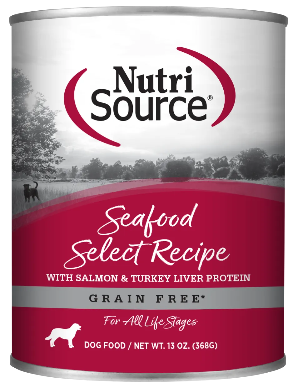 NutriSource Grain Free Seafood Select Canned Dog Food