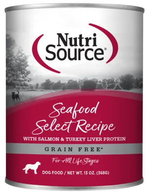 NutriSource Grain Free Seafood Select Canned Dog Food