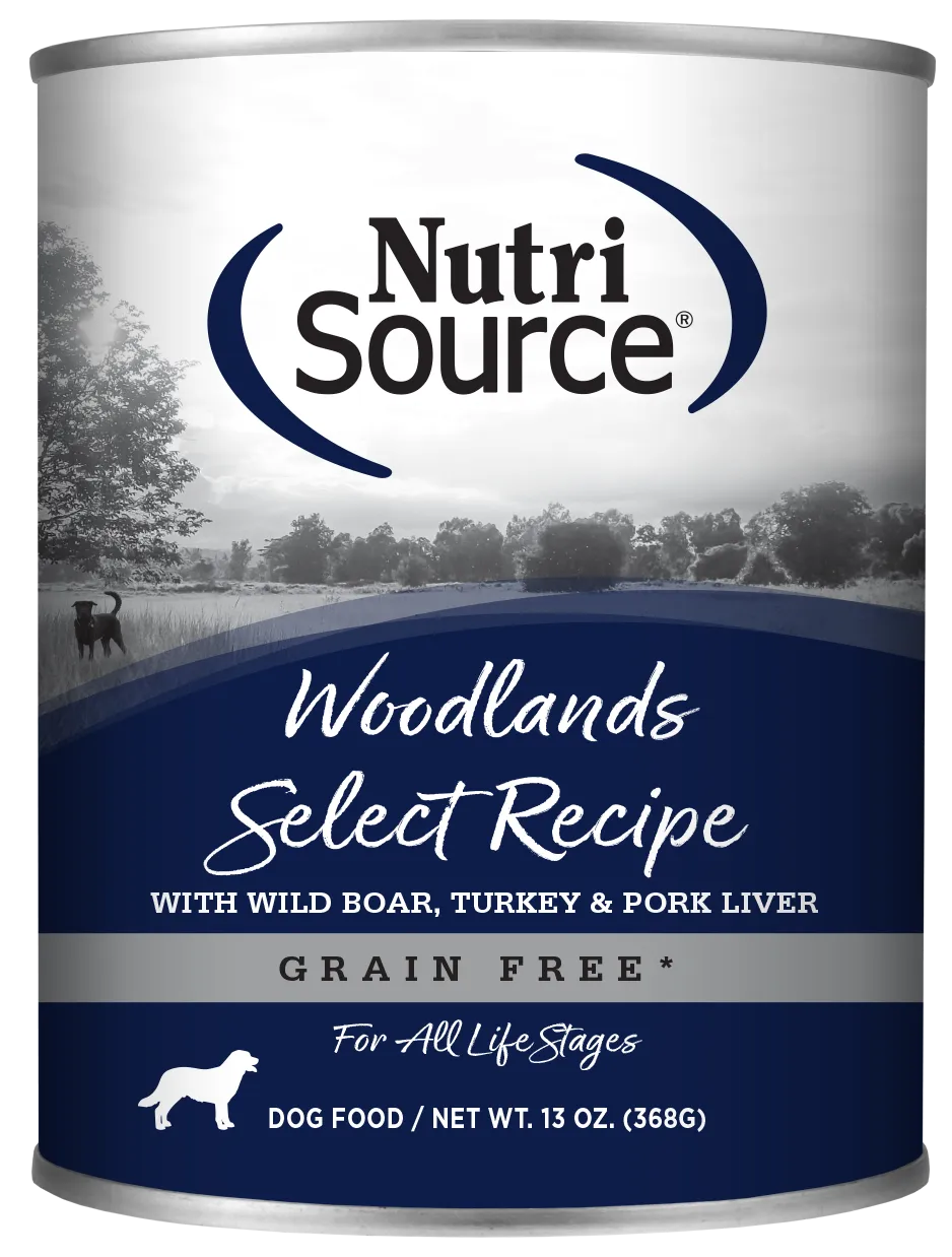 NutriSource Grain Free Woodlands Select Canned Dog Food