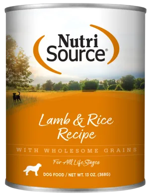 NutriSource Lamb & Rice Formula Canned Dog Food