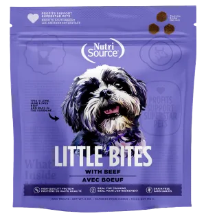 NutriSource Little Bites Grain Free Beef Dog Treats