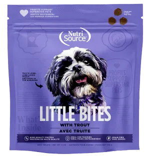 NutriSource Little Bites Grain Free Trout Dog Treats