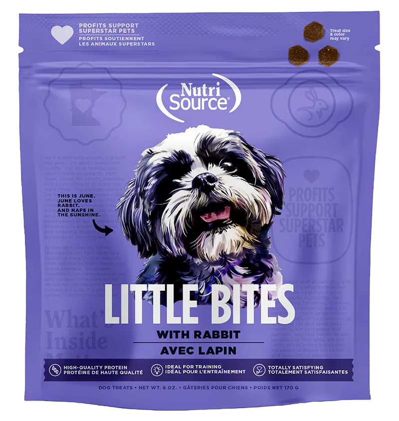 NutriSource Little Bites Rabbit Dog Treats