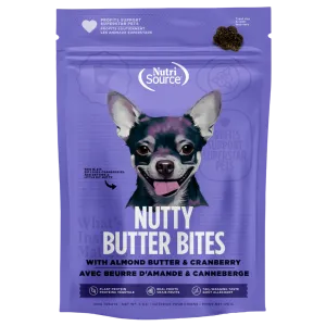 NutriSource Nutty Butter Bites Almond Butter & Cranberry Dog Treats