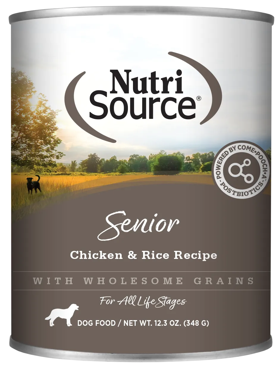 NutriSource Senior Chicken & Rice Canned Dog Food