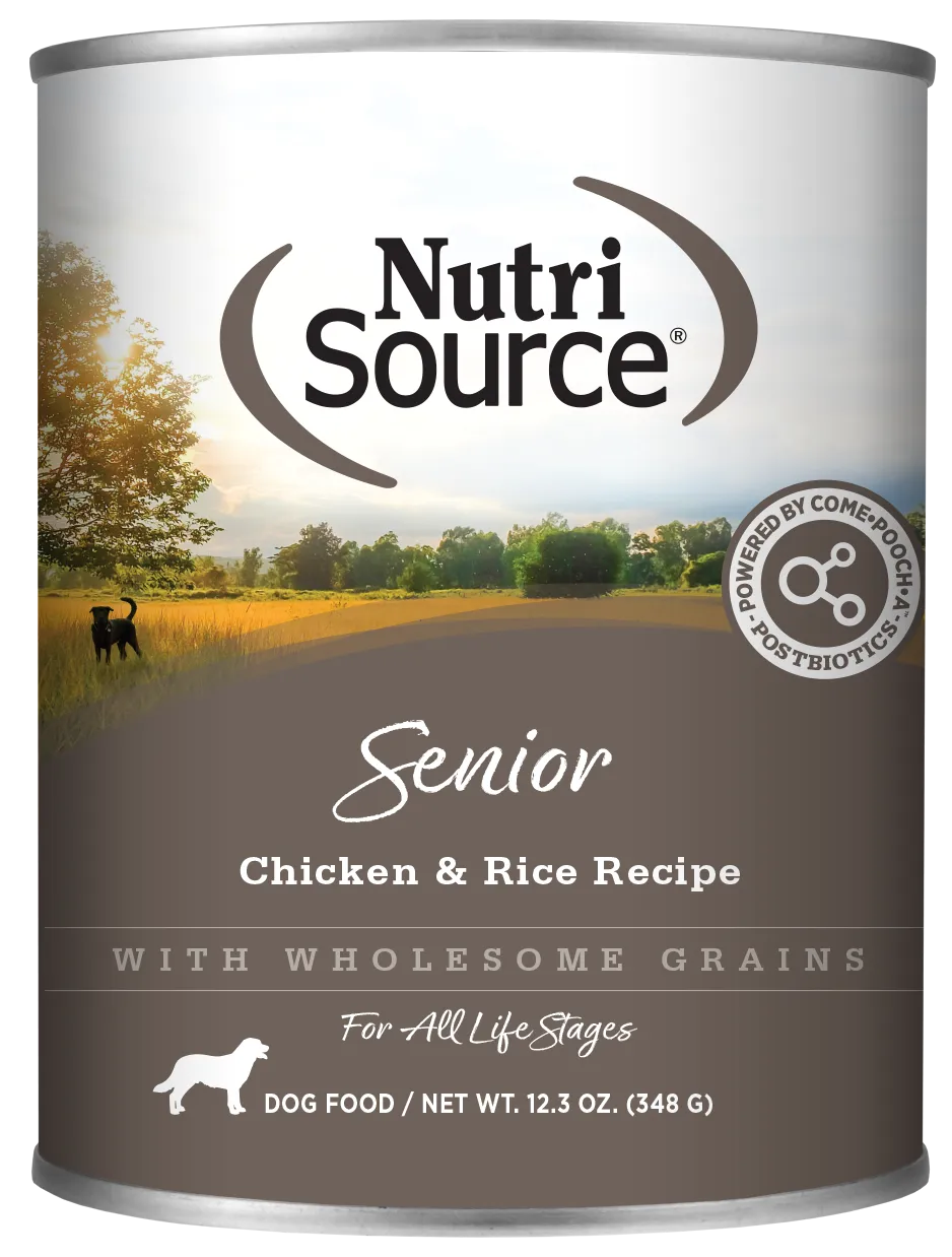 NutriSource Senior Chicken & Rice Canned Dog Food