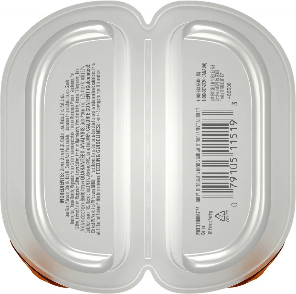 Nutro Perfect Portions Grain-Free Chicken Recipe Cat Food Trays