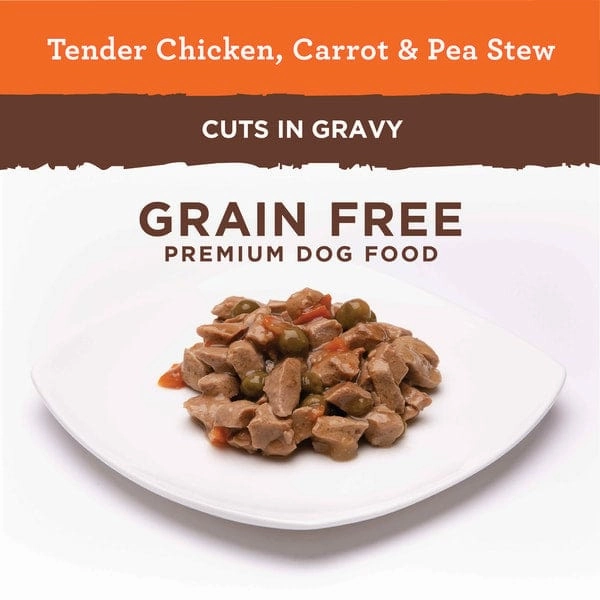 Nutro Chicken, Carrot & Pea Hearty Stew Adult Canned Dog Food, 12.5oz