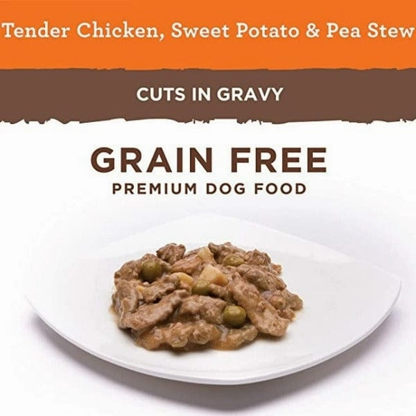 Nutro Tender Chicken, Sweet Potato & Pea Stew Cuts in Gravy Wet Dog Food