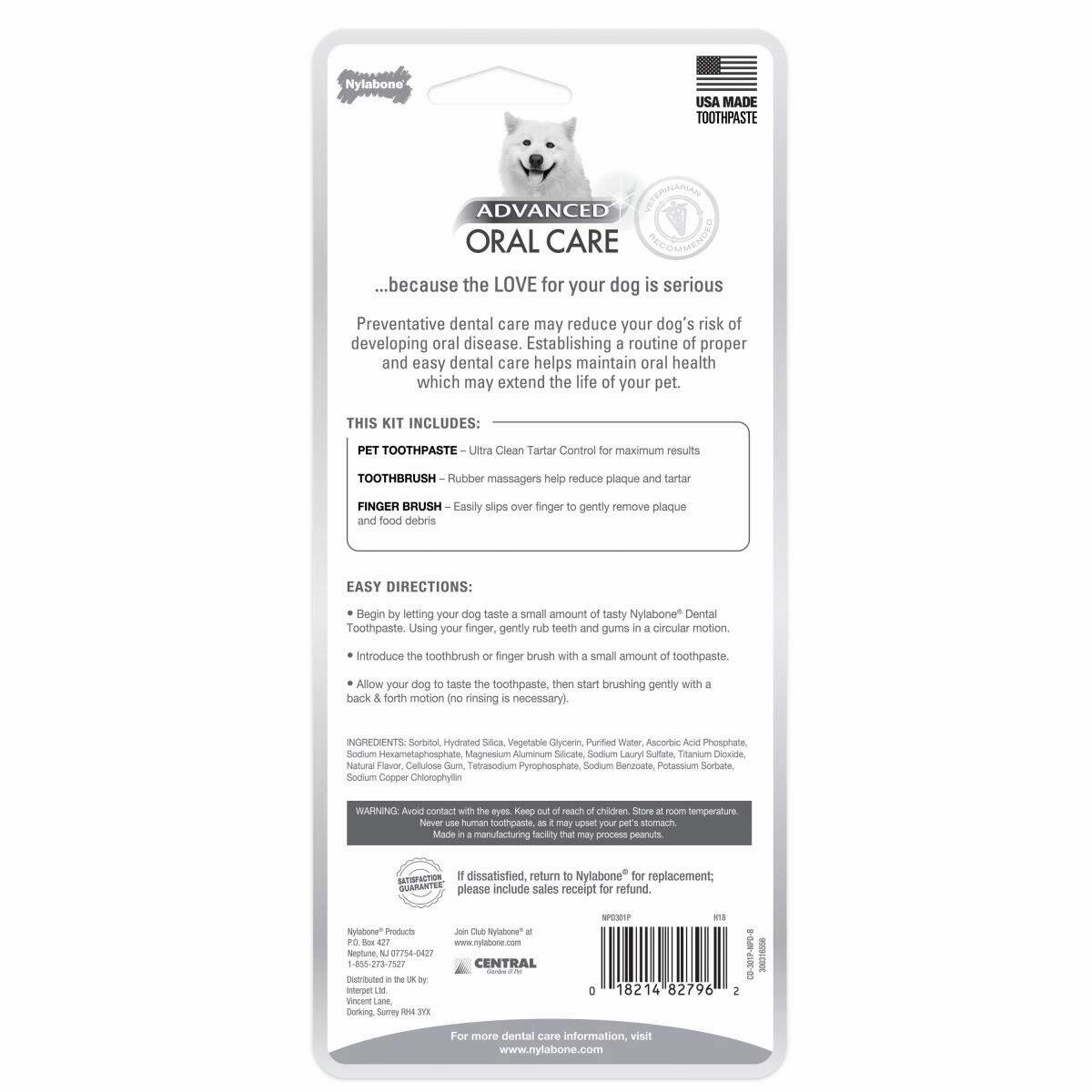 Nylabone - Advanced Oral Care Dental Kit for Dogs