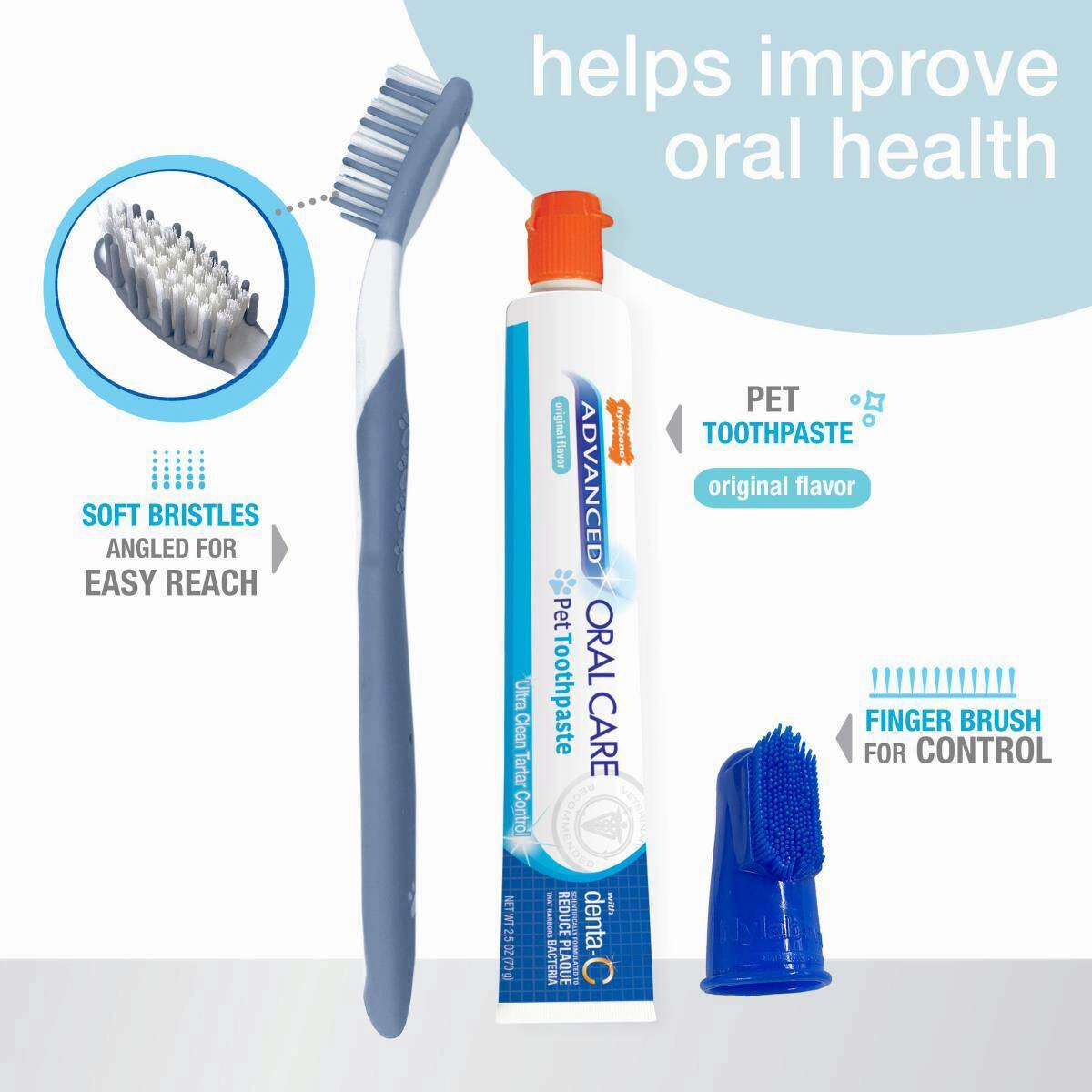 Nylabone - Advanced Oral Care Dental Kit for Dogs