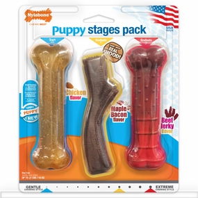 Nylabone - Puppy Stages Triple Pack (Up to 16kg)