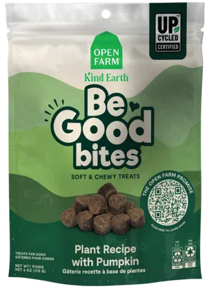 Open Farm Be Good Bites Plant and Pumpkin Dog Treats