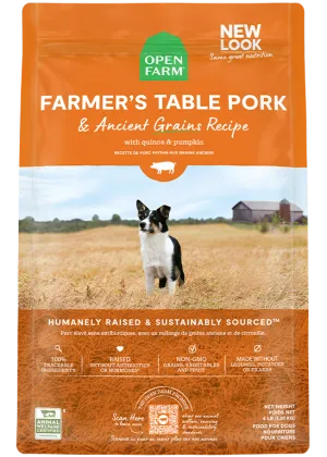 Open Farm Farmer's Table Pork & Ancient Grains Dry Dog Food