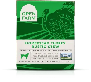 Open Farm Grain Free Homestead Turkey Recipe Rustic Stew Wet Dog Food