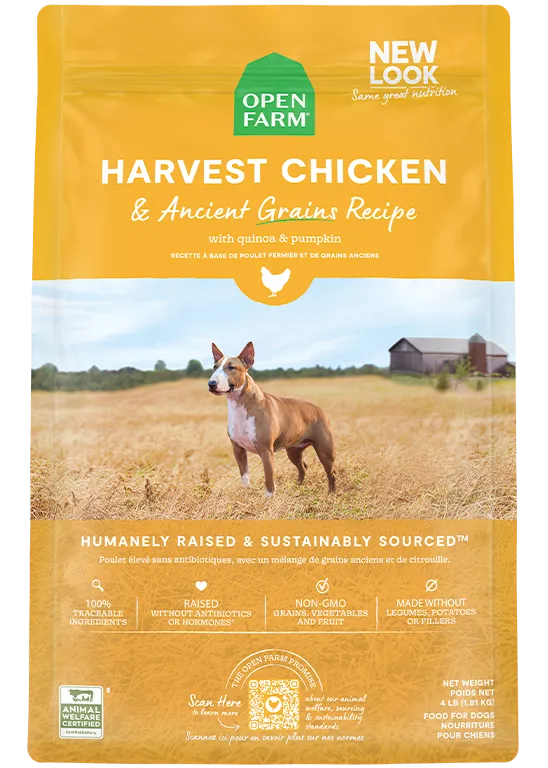 Open Farm Harvest Chicken & Ancient Grains Dry Dog Food