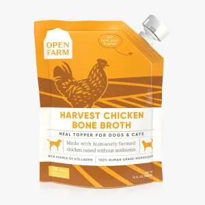 Open Farm Harvest Chicken Bone Broth for Dogs & Cats