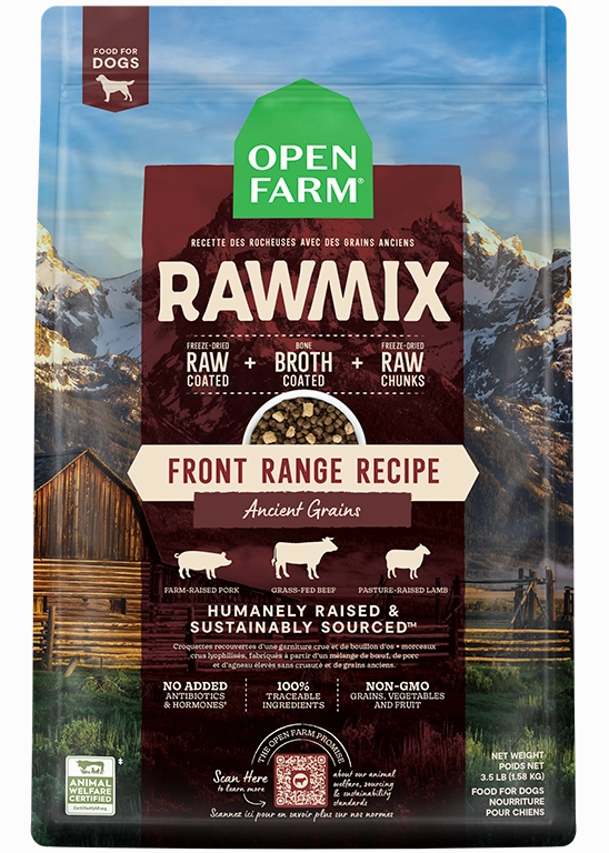 Open Farm Ancient Grains RawMix Front Range Recipe Dog Food