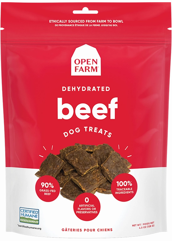 Open Farm Dehydrated Grain Free Beef Dog Treats