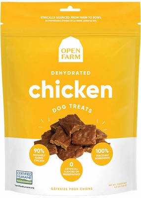 Open Farm Dehydrated Grain Free Chicken Dog Treats