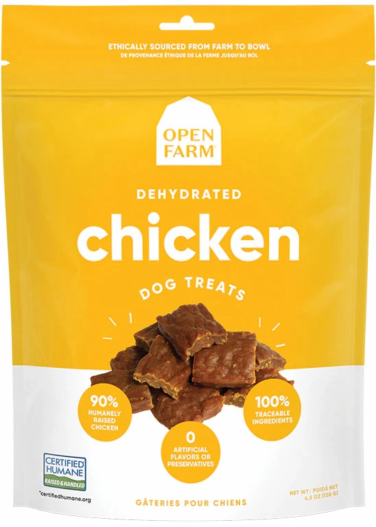 Open Farm Dehydrated Grain Free Chicken Dog Treats