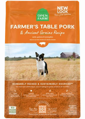 Open Farm Farmer's Table Pork & Ancient Grains Dry Dog Food
