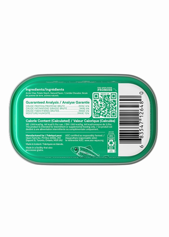 Open Farm Grain Free Arctic Char Wet Topper for Cats