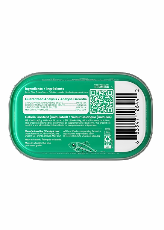Open Farm Grain Free Arctic Char Wet Topper for Dogs
