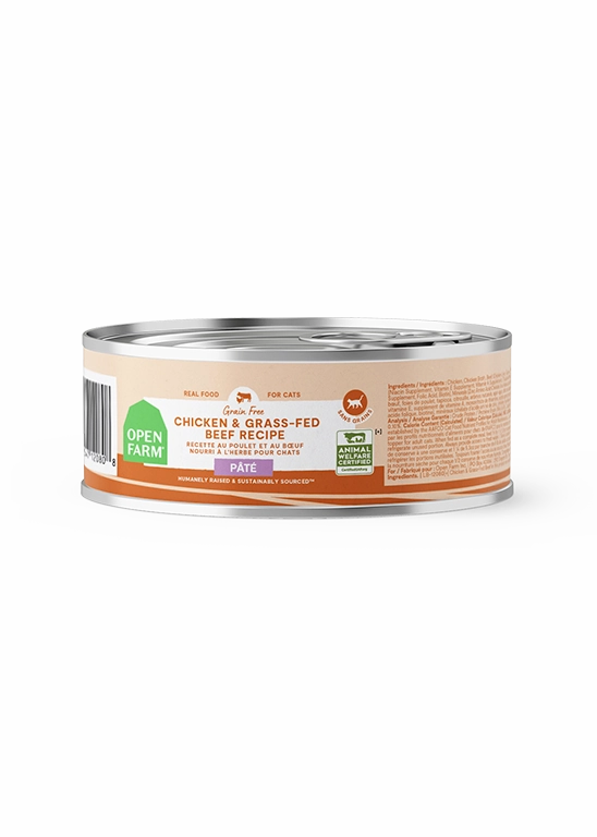 Open Farm Grain Free Chicken & Grass-Fed Beef Pate Wet Cat Food